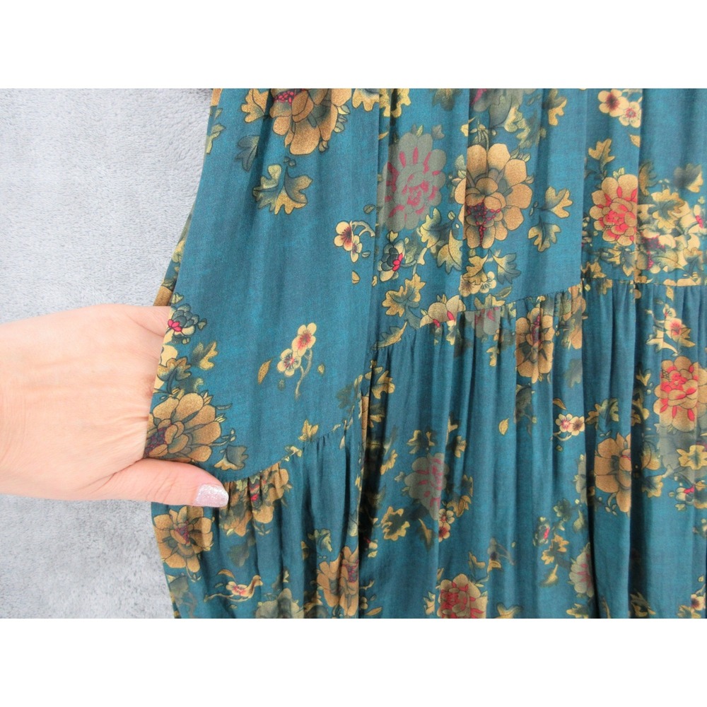 Natural Life Dress Womens Size Small Floral Midi Pockets Boho Babydoll Cottage - Picture 6 of 12